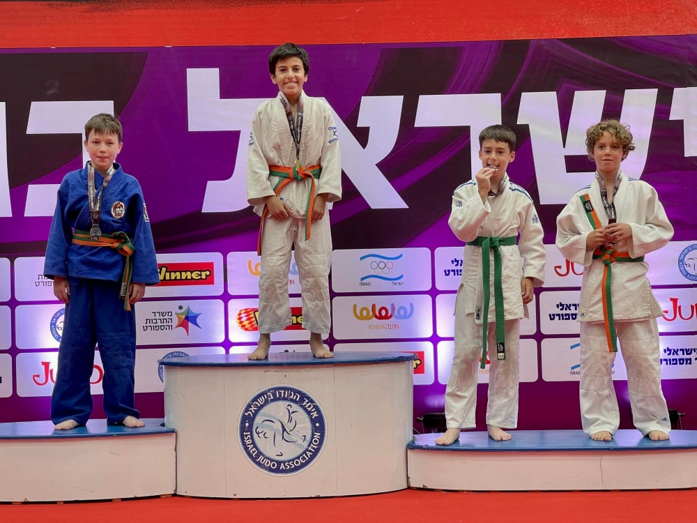 איתמר זמיר על הפודיום באליפות ישראל בגודו