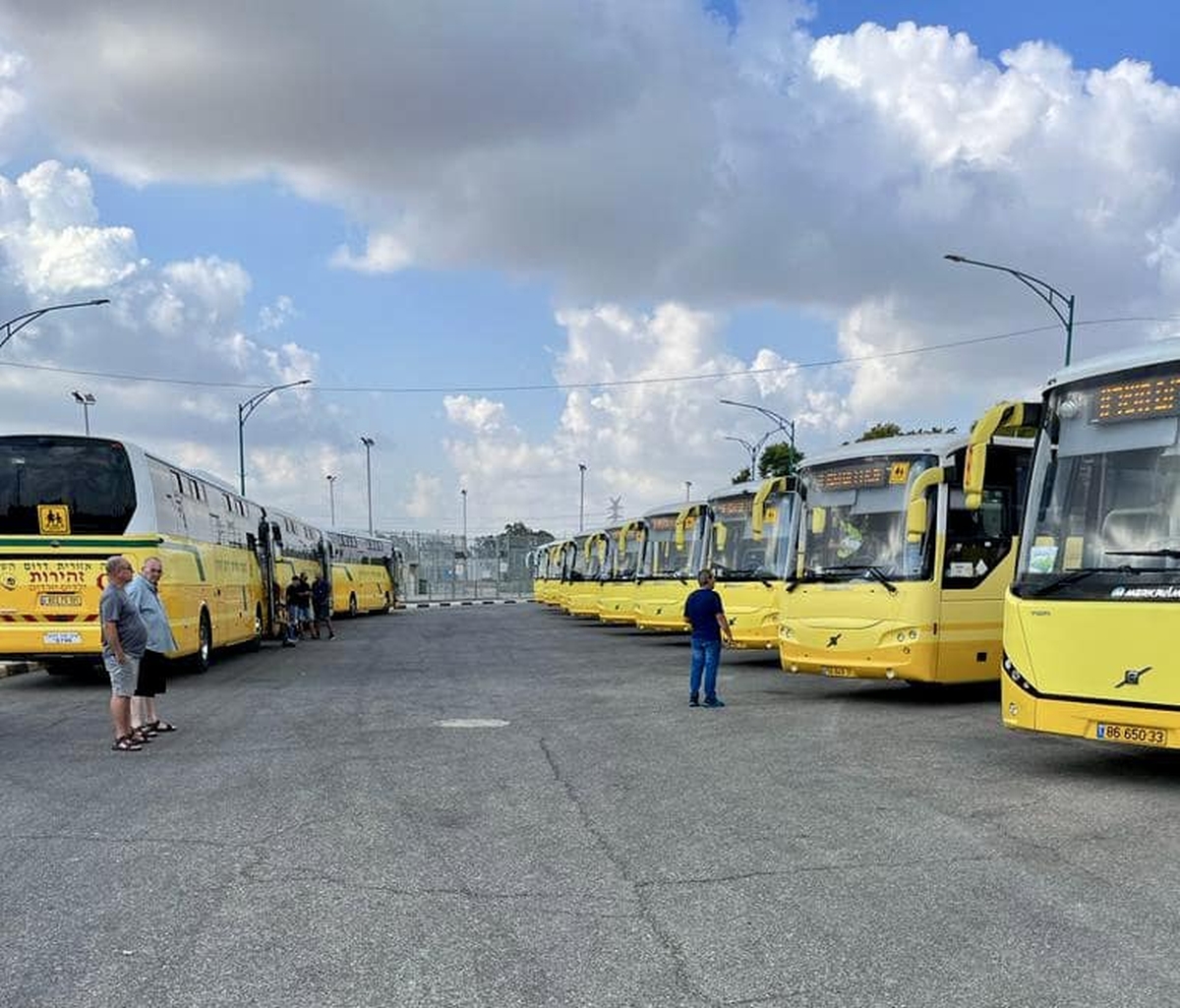 בדיקת צי האוטובוסים על ידי משטרת התנועה הארצית