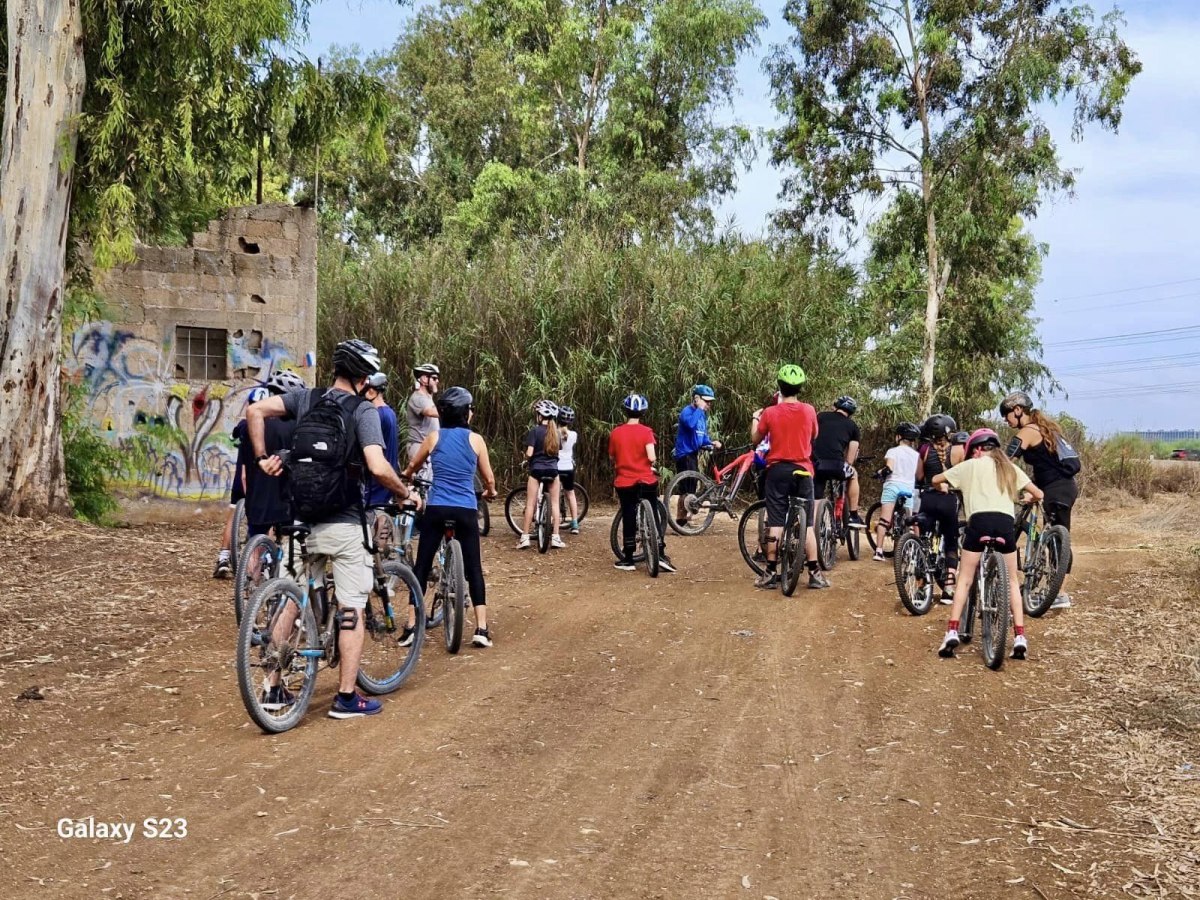 תמונות מטיול האופנים בירקון