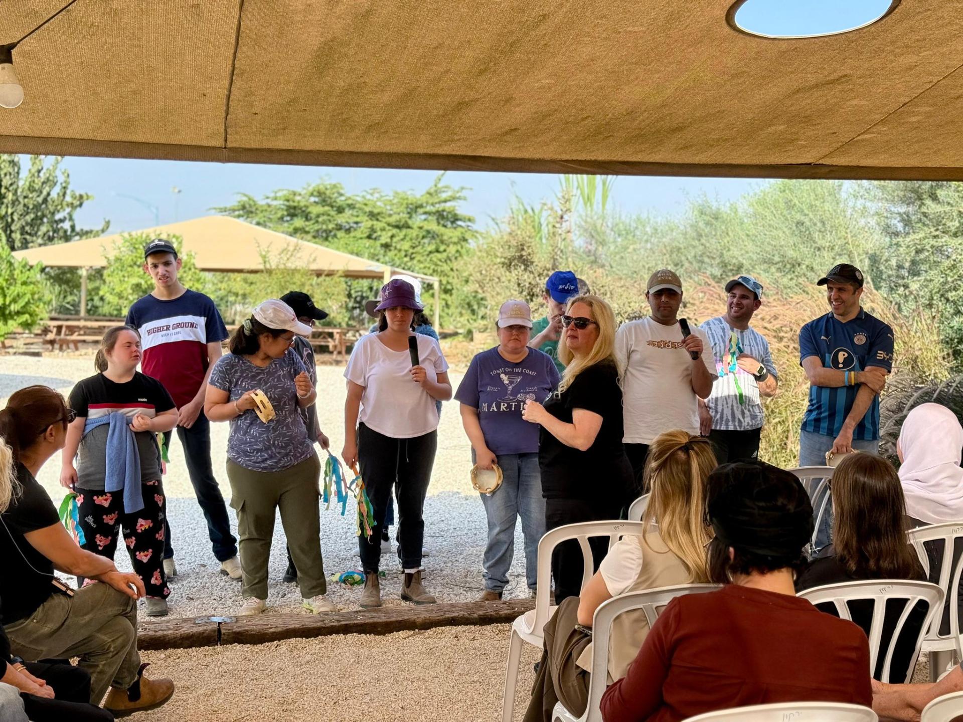 היום חנכנו מתחם מיוחד נוסף שהקמנו בחווה החקלאית