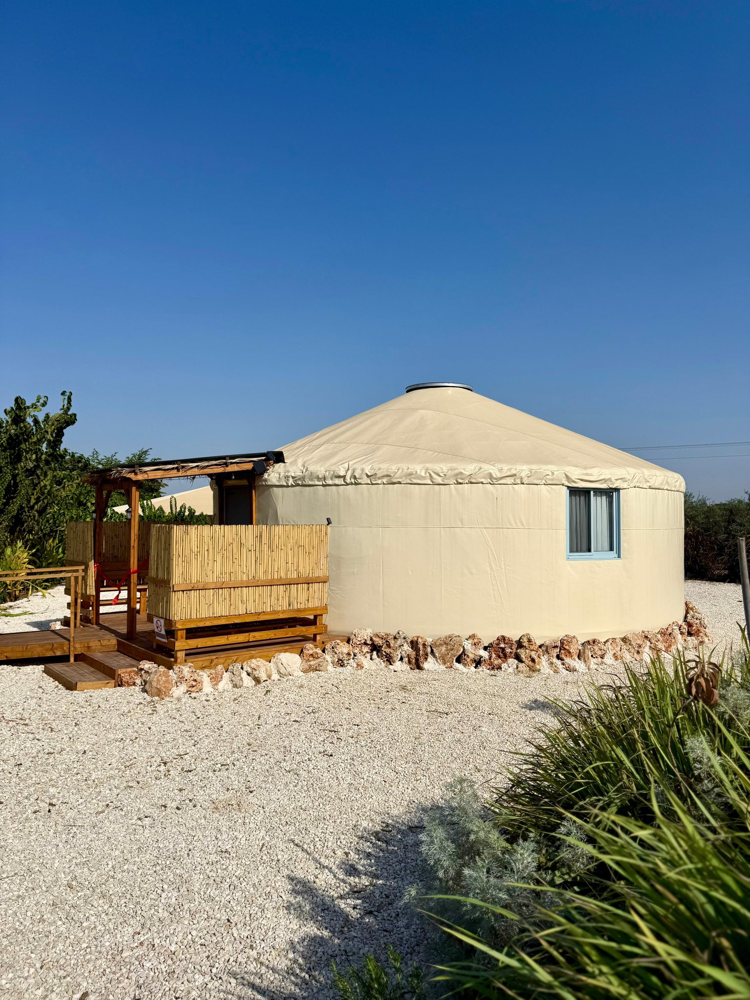 היום חנכנו מתחם מיוחד נוסף שהקמנו בחווה החקלאית